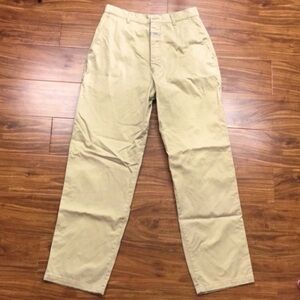 Vintage Marithe Francois Girbaud Tan Khaki High Waist Straight Pant Size 10